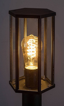 Rabalux lampa ogrodowa stojąca Dubrovnik E27 czarna IP44 7240