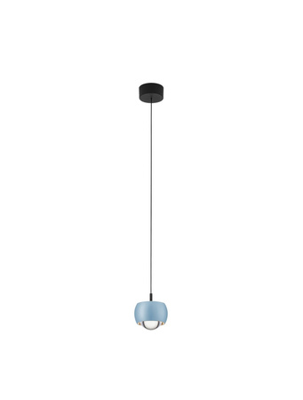 Luces Exclusivas lampa wisząca LED Lima Ø 9,6 cm 13W 922lm 3000K IP20 niebieska LE44283