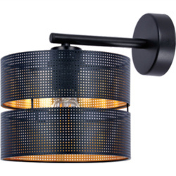 Kaja kinkiet Zimbo E27 czarno/złoty K-5224