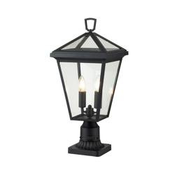 Quintiesse lampa stojąca zewnętrzna Alford Place 2xE14 czarna 51,4cm IP44 QN-ALFORD-PLACE3-M-MB