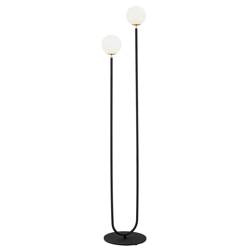 Argon lampa podłogowa Ferrone 2xE14 czarno/mosiężna 146cm 7073