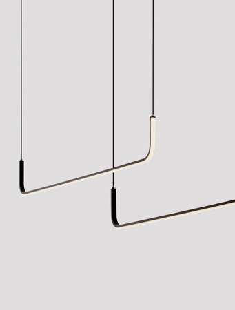 Luces Exclusivas lampa wisząca LED Piura ściemnialna 42W 1849lm 3200K IP20 czarna LE44816