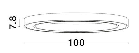 Luces Exclusivas lampa sufitowa LED Milpa ściemnialna Ø 100 cm 60W 3483lm 3000K IP20 złota LE43285