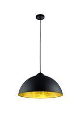 Trio lampa wisząca Romino II E27 czarna 308000132