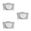 Kanlux oczko stropowe (zestaw) Tribis II L C 3xGU10 chrom 23844