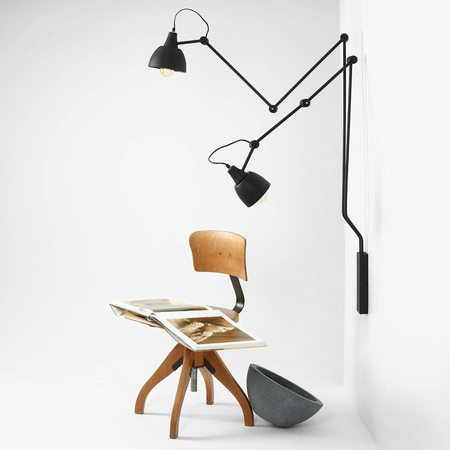 Aldex kinkiet Aida 2xE27 czarny 842D