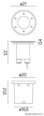 Su-ma oczko chodnikowe (najazdowe) Pabla E27 stalowe IP67 4031