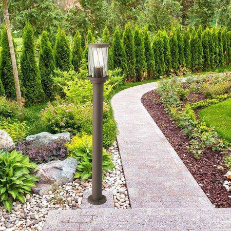 Rabalux lampa stojąca zewnętrzna Budapest E27 brązowa 80cm IP44 8890