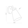 TK Lighting kinkiet (reflektorek) Vaio E27 beżowo/drewniany 573