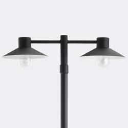 Norlys latarnia Lund 2xE27 czarna 230cm IP55 275BL