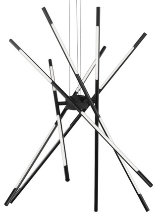 Luces Exclusivas żyrandol / lampa wisząca LED Bell 6x(9,6W 700lm 3000K) 56W 4200lm czarna LE41350