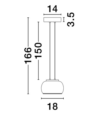 Luces Exclusivas lampa wisząca LED Huarmey ściemnialna Ø 18 cm 9W 628lm 3000K IP20 czarno/szara LE44842