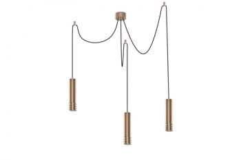 Azzardo lampa wisząca Locus L 3 3xGU10 złota AZ3404