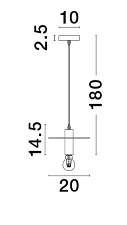 Luces Exclusivas lampa wisząca LED Bajio Ø 20 cm E27 1x12W IP20 złota LE43702