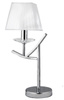 Candellux lampka biurkowa Valencia E14 biała/chrom 41-84609