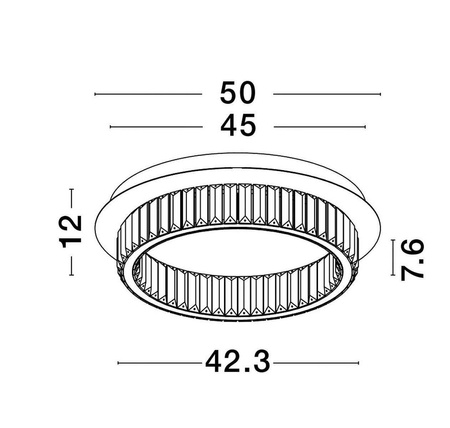 Luces Exclusivas plafon LED Bauta 29W 1481lm 3500K złoty Ø50cm LE42678