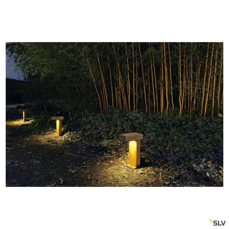 SLV lampa stojąca zewnętrzna Pathlight GX53 rdzawa 40cm IP44 230090