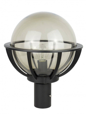 Su-ma lampa stojąca zewnętrzna Kule z koszykiem 250 E27 czarna/patyna 130cm IP43 K 5002/1/KPO 250 FU