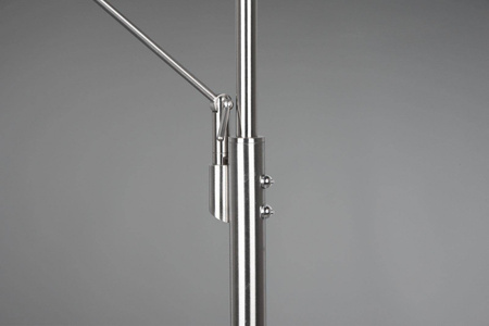 Trio lampa podłogowa LED Franklin 35W 4100lm + 6,5W 650lm 2700/3200/4000K srebrna ściemnialna 181cm 426510207