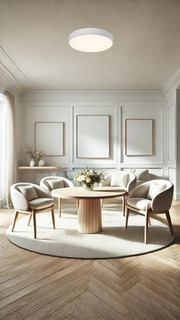 Luces Exclusivas lampa sufitowa LED Gesell Ø 50 cm 30W 3353lm 3000K IP20 biała LE44410