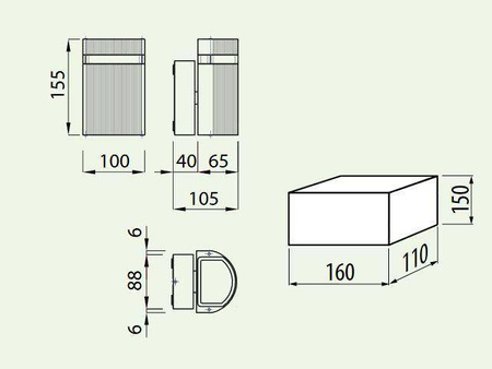 GTV kinkiet zewnętrzny Silva 2xGU10 szary IP54 LD-SILVAGU10J-80