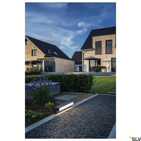 SLV lampa stojąca zewnętrzna LED L-Line out 60 11,5W 800lm 3000/4000K antracytowa 10cm IP65 1003535