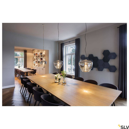 SLV lampa wisząca Pantilo convex 40 E27 dymiona Ø40cm 1003444