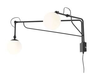 Aldex kinkiet Soho 2 2xE14 czarny 1105D1