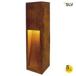 SLV lampa stojąca zewnętrzna Rusty Slot 50 E27 rdzawa 50cm IP44 229410