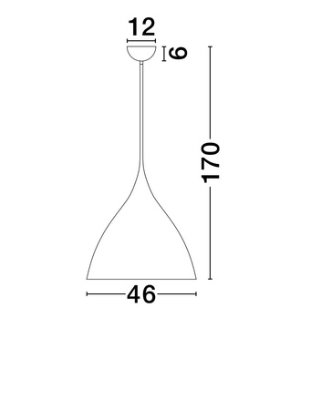 Luces Exclusivas lampa wisząca LED Chayanta Ø 46 cm E27 3x12W IP20 czarna LE44856