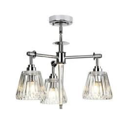 Elstead żyrandol / lampa wisząca łazienkowa Agatha 3xG9 (załączono LED 3W 320lm 3000K) + LED 1W 70lm 3000K chrom IP44 BATH-AGATHA3P-PC