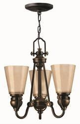 Elstead żyrandol / lampa wisząca Mayflower 3xE27 brązowa HK-MAYFLOWER3