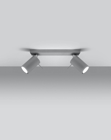 Sollux plafon Ring 2 2xGU10 szary SL.0450