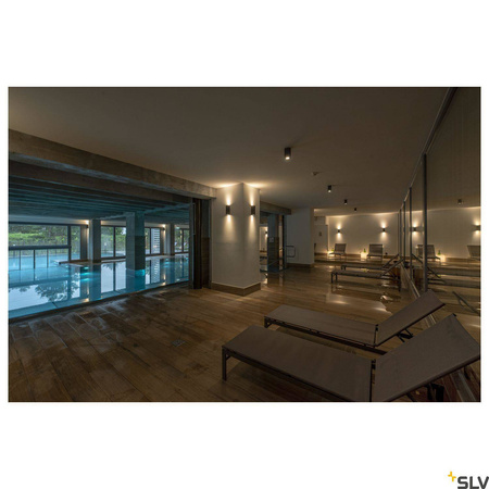 SLV plafon zewnętrzny LED Enola 11W 960lm 3000/4000K 38° antracytowy Ø10cm IP65 1003427