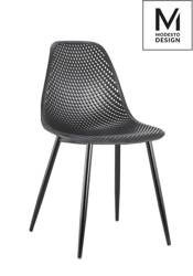 Modesto Design krzesło TIVO czarne polipropylen, metal PM071H.BLACK