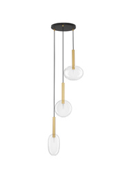 Luces Exclusivas lampa wisząca LED Bajos Ø 50 cm G9 3x5W IP20 złota LE43394