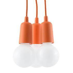 Sollux lampa wisząca Diego 3 E27 pomarańczowa SL.0585