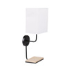 Candellux kinkiet Keto E14 z półką czarno/biały 21-76854