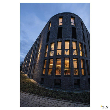 SLV kinkiet zewnętrzny LED Big Theo Wall 42W 4000lm 3000K antracytowy IP44 234505