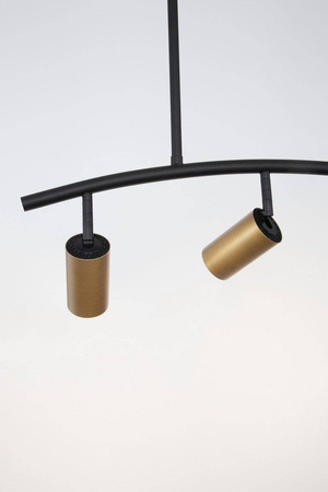 Luces Exclusivas żyrandol / lampa wisząca Cayes 3xGU10 czarno/złota LE42617