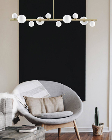 Step Into Design lampa wisząca Milky Drop 10xG9 złota MP0097-10