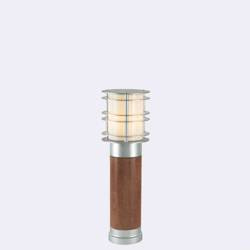 Norlys lampa stojąca zewnętrzna Stockholm E27 49cm ocynk/drewniana IP65 1430GA