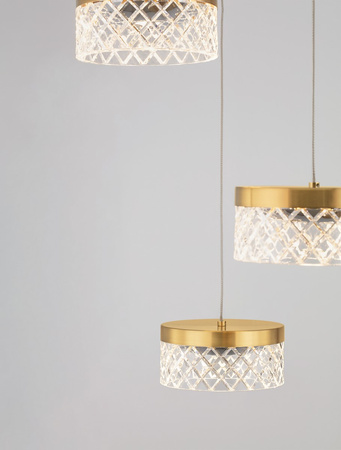 Luces Exclusivas lampa wisząca LED Mineros Ø 50 cm 32W 1993lm 3000K IP20 złota LE44582