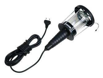 GTV przenośna gumowa oprawa warsztatowa E27 czarna OS-KAG508-10