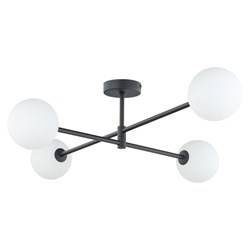 TK Lighting plafon Sarius 4xG9 czarno/biały 4735