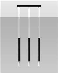 Sollux lampa wisząca Wezyr 3 3xG9 czarna SL.0962