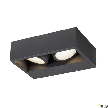 SLV kinkiet zewnętrzna LED Eskina double 2x(13,5W 1100lm 3000/4000K) 27W 2200lm antracytowy 1006314