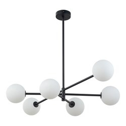 TK Lighting plafon Sarius 6xG9 czarno/biały 4732