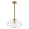 Quintiesse lampa wisząca Lotus E27 mosiężna QN-LOTUS-P-HBR