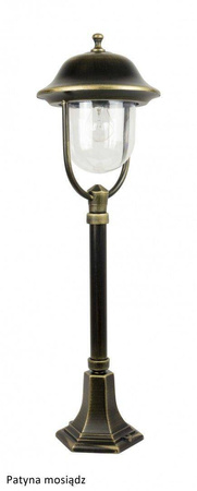 Su-ma lampa stojąca zewnętrzna Prince E27 czarna/patyna 87cm IP43 K 5002/3/O